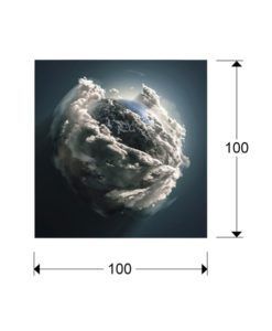 Fotografía impresa MADRE TIERRA 100 cm x100 cm medidas