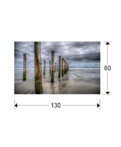 Fotografía impresa MAREA BAJA 130 cm x 80 cm medidas