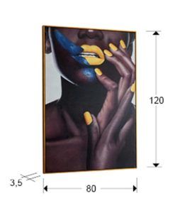 Lienzo impreso ORISA 80 cm x 120 cm medidas