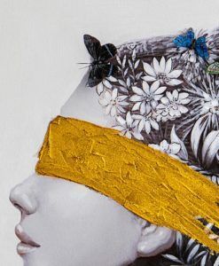 Pintura acrílica 90 cm x 120 cm PERFIL II detalles