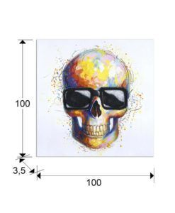 Pintura acrílica CATRINA 100 cm x 100 cm medidas