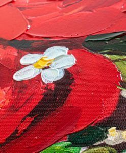 Pintura acrílica GAIA 90 cm x 120 cm detalles 2