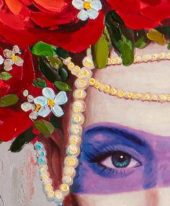 Pintura acrílica GAIA 90 cm x 120 cm detalles