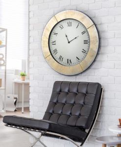 Reloj redondo AURORA oro Ø60 cm ambiente