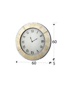Reloj redondo AURORA oro Ø60 cm medidas