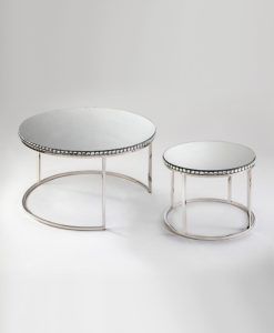 Conjunto mesas auxiliares DUALIS Ø80 cm 2