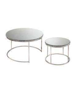 Conjunto mesas auxiliares DUALIS Ø80 cm