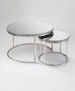 Conjunto mesas auxiliares DUALIS Ø80 cm 3