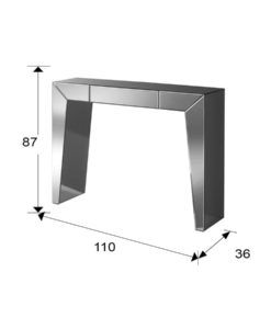 Consola ARTES 110 cm ancho medidas