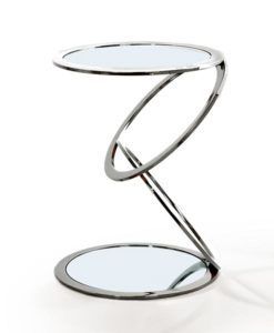 Mesa auxiliar AROS acero Ø45 cm