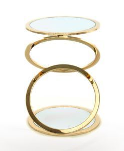 Mesa auxiliar AROS oro Ø45 cm