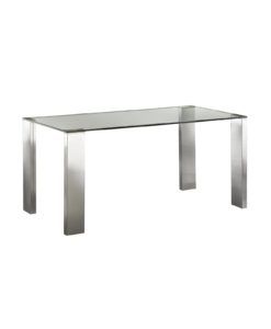 Mesa comedor acero MALIBU 160 cm x 90 cm