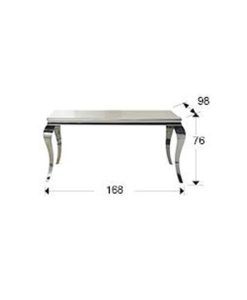 Mesa de comedor BARROQUE 160 cm ancho medidas