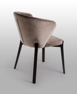 Silla AZURA negro y piedra 2