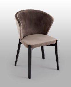 Silla AZURA negro y piedra