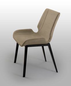 Silla KIARA negro y beige 2