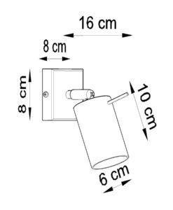 Aplique orientable RING medidas