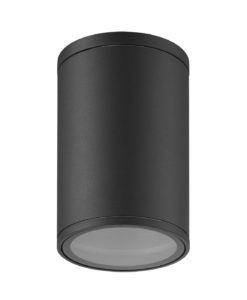 Plafón exterior gris oscuro E27 VOLCANO