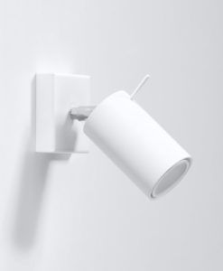 Aplique blanco orientable RING detalles