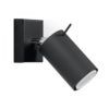 Aplique negro orientable RING