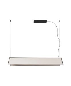 Lámpara colgante lineal blanca 115 cm LUDOVICO LED