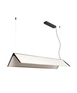 Lámpara colgante lineal blanca 115 cm LUDOVICO LED 2