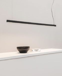 Lámpara colgante lineal negra 115 cm VICO LED ambiente