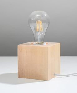 Lámpara de mesa madera ARIZ detalles
