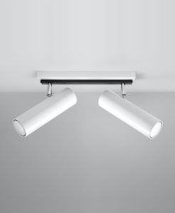 Plafón 2 luces blanco orientable DIREZIONE detalles