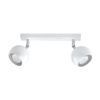 Plafón 2 luces blanco orientable OCULARE
