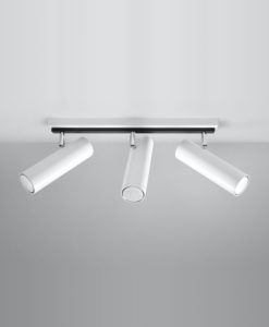 Plafón 3 luces blanco orientable DIREZIONE detalles