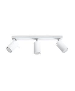 Plafón 3 luces blanco orientable RING