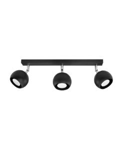 Plafón 3 luces negro orientable OCULARE