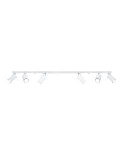 Plafón lineal 6 luces blanco orientable RING