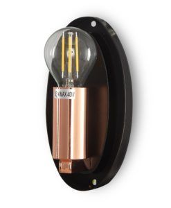 Aplique de cristal color cobre MABELL detalles