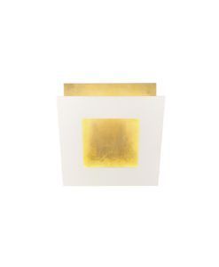 Aplique giratorio blanco y dorado de 14 cm DALIA LED 12W