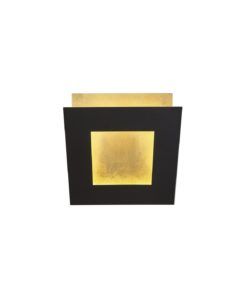 Aplique giratorio negro y dorado de 14 cm DALIA LED 12W