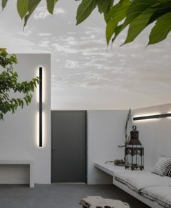Aplique negro luz indirecta LOTUS LED 24W ambiente