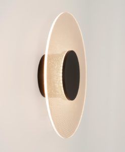 Aplique negro Ø 22 cm VENUS LED 9W 2