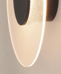 Aplique negro Ø 22 cm VENUS LED 9W 3