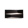 Aplique negro tamaño 22 cm FUJI LED 10W