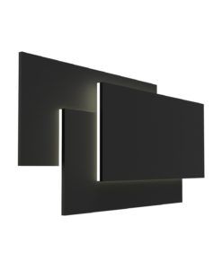 Aplique negro tamaño 40 cm TAHITI XL LED 36W