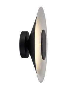 Aplique negro y blanco Ø 50 cm ORION LED 24W