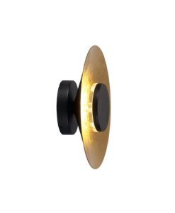 Aplique negro y dorado Ø 25 cm ORION LED 8W