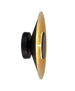 Aplique negro y dorado Ø 40 cm ORION LED 20W