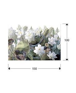 Fotografía impresa 150 x 100 cm NENUFARES medidas