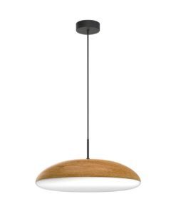 Lámpara colgante simulación madera Ø 50 cm KAZZ