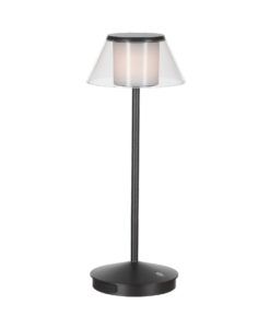 Lámpara de mesa portátil negra K5 LED 2W