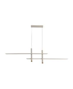Lámpara lineal blanca y dorada ESPARTA LED 50W
