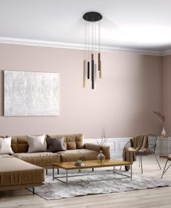 Lámpara suspensión multicolor 8 luces CALA LED 84W ambiente